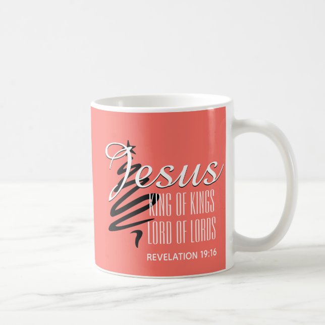 JESUS KUNG i KUNG Coral Jul Kaffemugg (Höger)