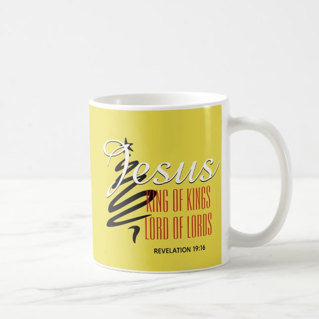 JESUS KUNG OF KUNG Christian Scripture Jul Kaffemugg (Höger)