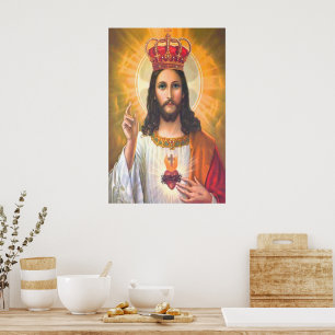 Jesus Kung Vintage affisch