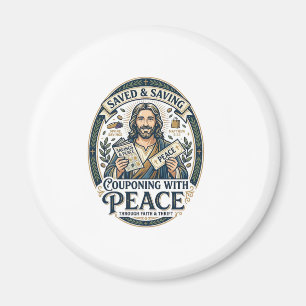 Jesus Kupong Second Hand Sparsam T-Shirt Tro Baser Magnet