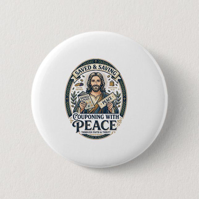 Jesus Kupong Thrift Sparsam Skjorta Tro Baserad De Knapp (Framsida)