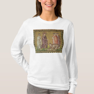 Jesus kurerar kvinnan som blöder t shirt