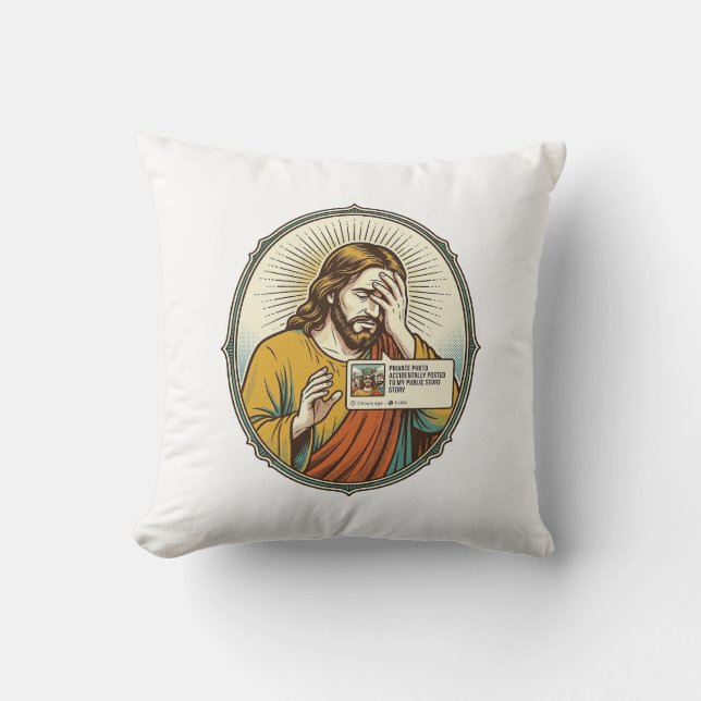 Jesus Lade Till Berättelse Istället För Direktmedd Kudde (Framsida)