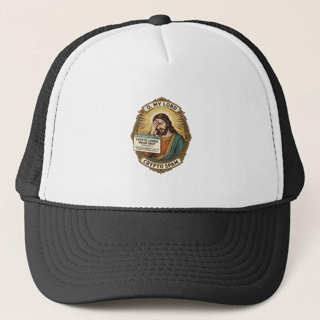 Jesus lade till skräp krypto-gruppchatt irritation keps (Framsida)