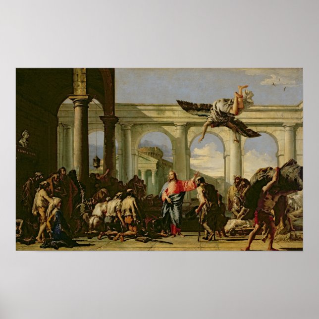 Jesus Lagrar paralysatorn vid Bassäng Poster (Framsidan)