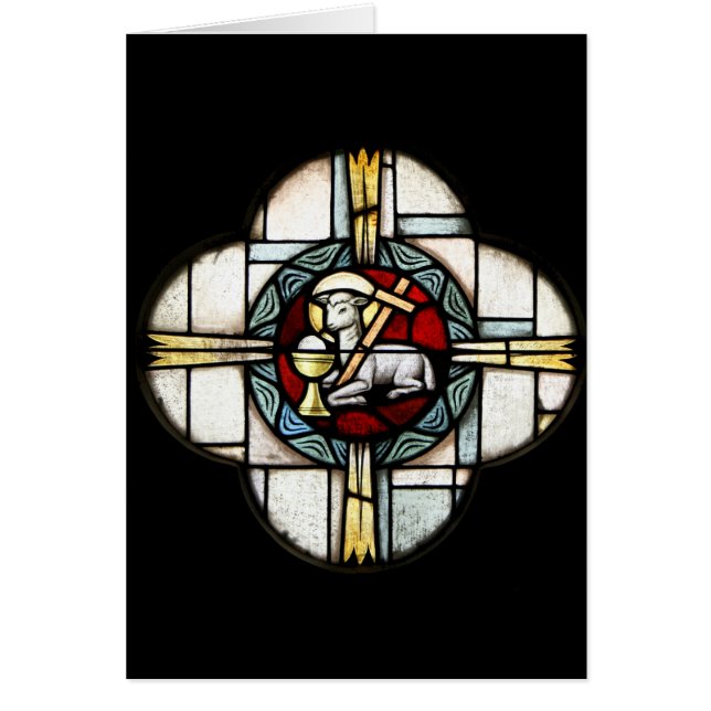 Jesus Lamb av guden Hälsningskort (Framsidan)