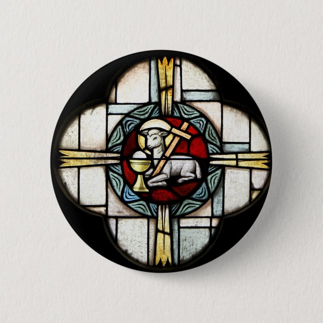 Jesus Lamb av guden Knapp (Framsida)