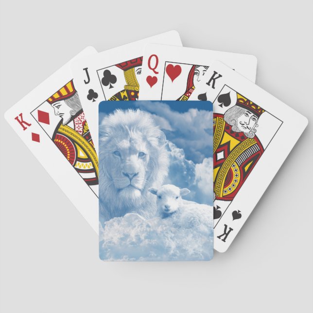 JESUS, LAMB OCH JESUS, LEJONA CASINOKORT (Baksidan)