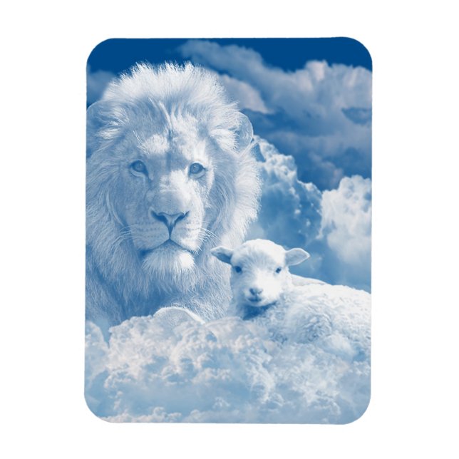 JESUS, LAMB OCH JESUS, LEJONA MAGNET (Vertikal)