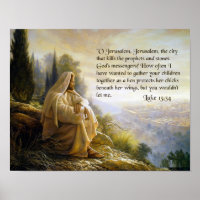 Jesus Laments för Jerusalem. Luke 13:34