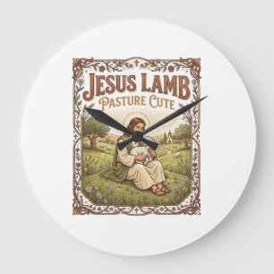 Jesus Lamm Betes Cute Jesus Lamm Betes Cute Ch Stor Klocka
