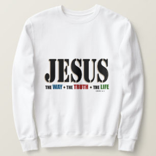 Jesus långt sanningsliv lång ärmad tröja