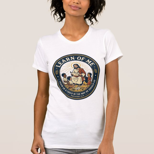 Jesus Lärare Assistent Skola Stödpersonal T-Shirt (Framsida)