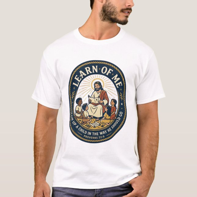 Jesus Lärare Assistent Skola Stödpersonal T-Shirt (Framsida)