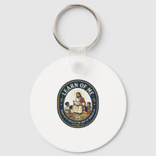 Jesus Lärare Assistent Skola Stödpersonal T-Shirt Nyckelring