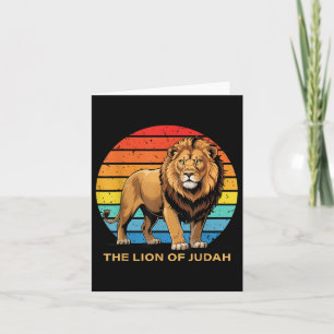 Jesus Lejon om Judah Christian Faith Gud Bible Ver Kort