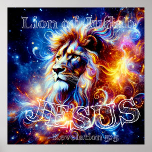 Jesus Lejon om Judah Poster