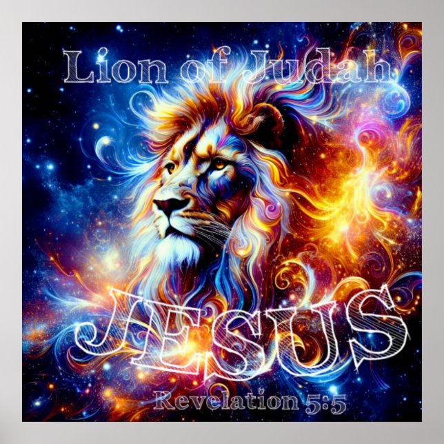 Jesus Lejon om Judah Poster (Framsidan)