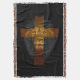 Jesus Lejon om Judah Throw Blanket Filt