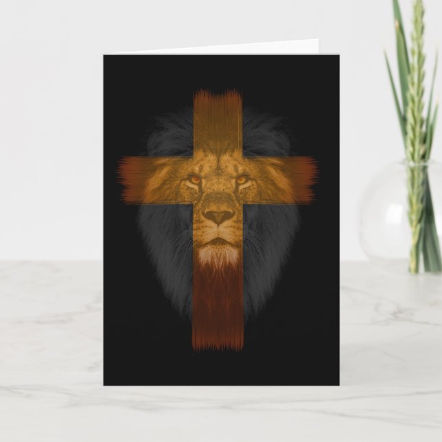 Jesus Lejon om jusha Greeting Card Kort (Framsida)
