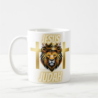 Jesus Lejon på Judah Mugg Guld Imprint