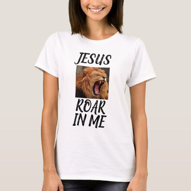 JESUS LEJON RÖST I MIG KRISTNA T-SHIRTS  (Framsida)