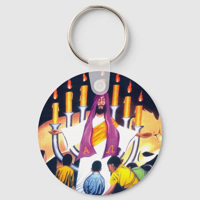 Jesus, Lejona av judahstammen Nyckelring (Framsida)