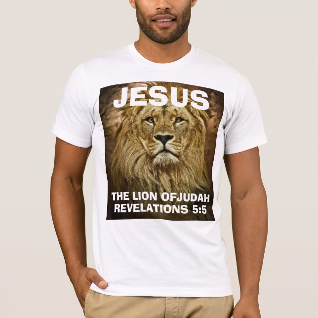 JESUS LEJONA JUDAH, kristna T-shirts (Framsida)
