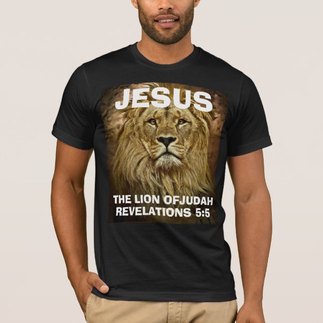 JESUS LEJONA JUDAH, kristna T-shirts (Framsida)