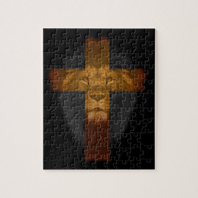 Jesus Lejonare om Judah Puzzle Pussel (Vertikal)