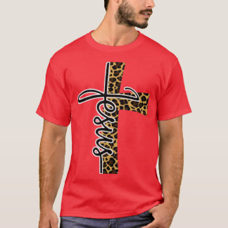 Jesus Leopard Kor Christian Jesus Kor Halleluj T Shirt