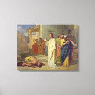 Jesus Leper, 1864 Canvastryck