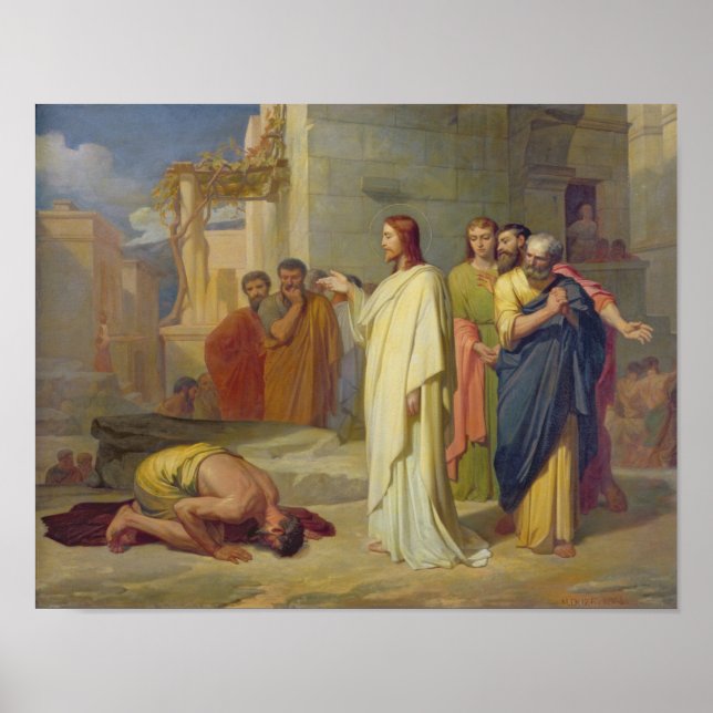 Jesus Leper, 1864 Poster (Framsidan)