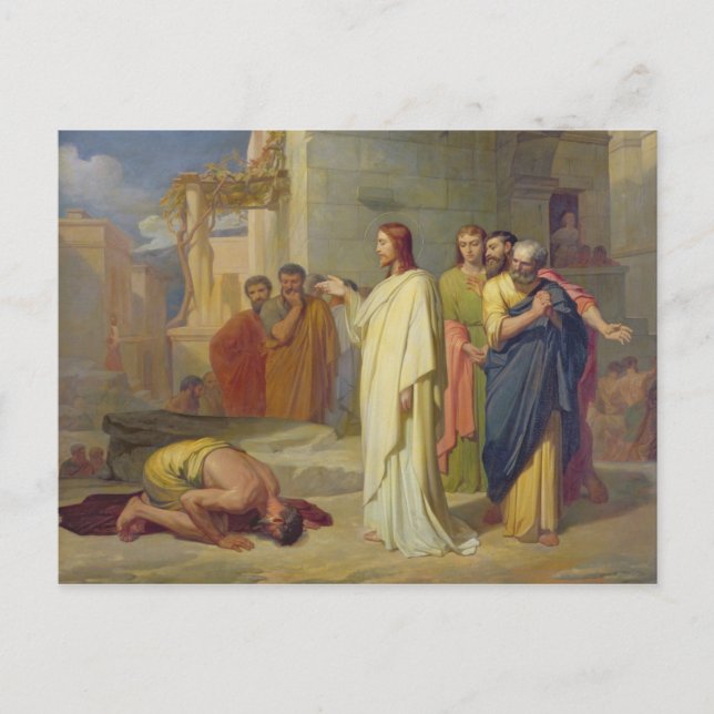 Jesus Leper, 1864 Vykort (Framsida)