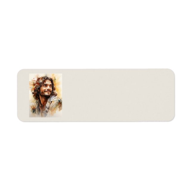 Jesus ler Adressetiketter Returadress Etikett (Framsidan)