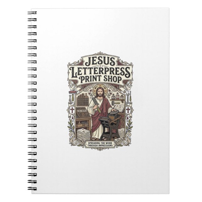Jesus Letterpress Tryckeri Jesus Letterpress Pri Anteckningsbok (Framsidan)