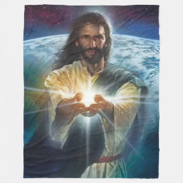 JESUS LIGHT I HÄNDER FLEECEFILT