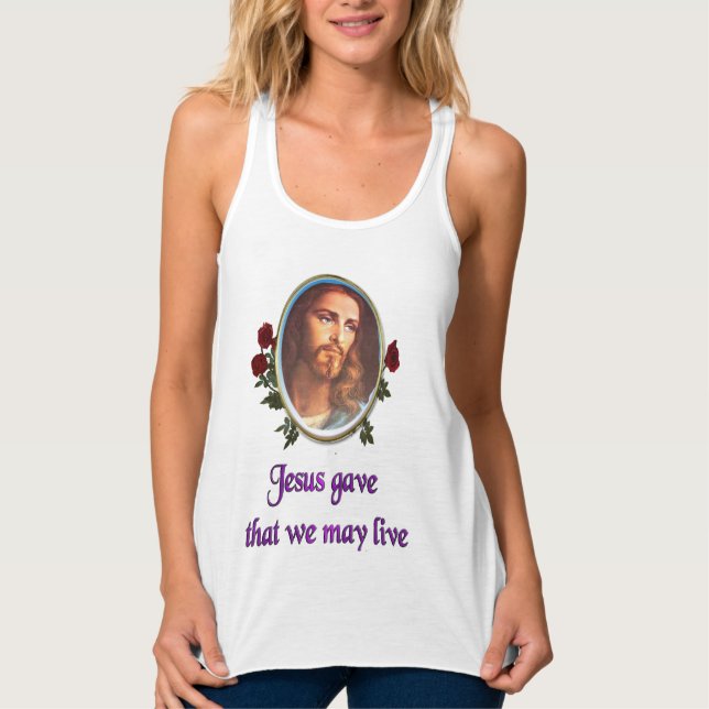 Jesus Linne Med Racerback (Framsida)