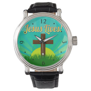 Jesus liv slösar/den bruna kristna påskkor armbandsur