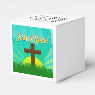 Jesus liv slösar/den bruna kristna påskkor presentaskar