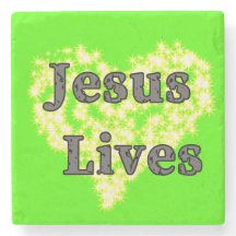 Jesus Lives Marmorunderlägg