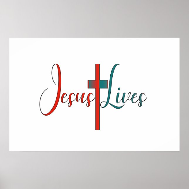 Jesus Lives Poster (Framsidan)