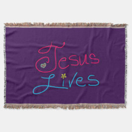 Jesus Lives Purple  Filt