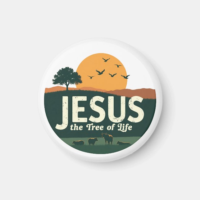 Jesus: livets träd magnet (Framsidan)
