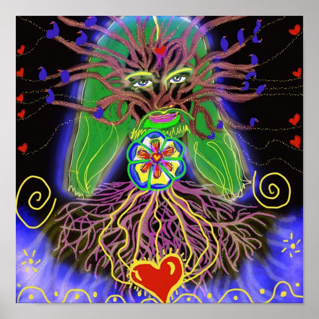 Jesus, Livets träd Poster (Framsidan)