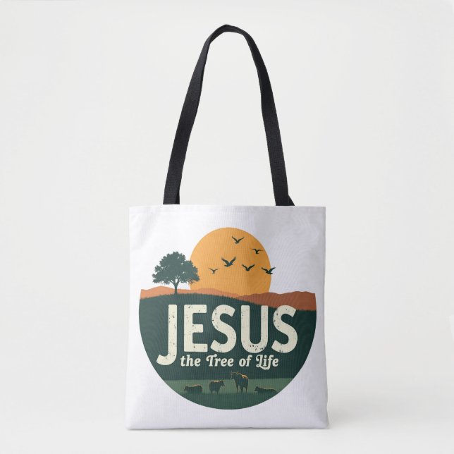 Jesus: Livets träd Tygkasse (Framsida)