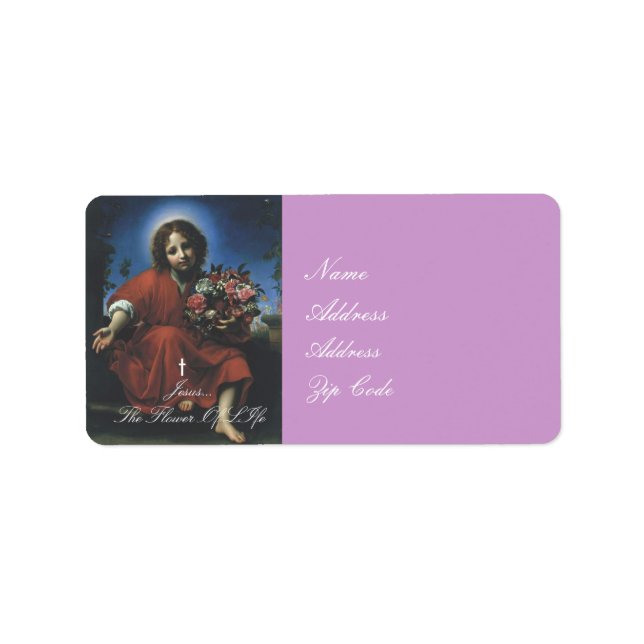 JESUS.. LIVSLÄNGAREN.. ADRESSETIKETT (Framsidan)