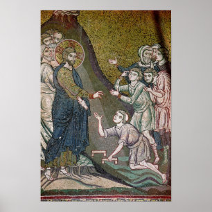 Jesus Ljuger de utsatta och Blinden Poster