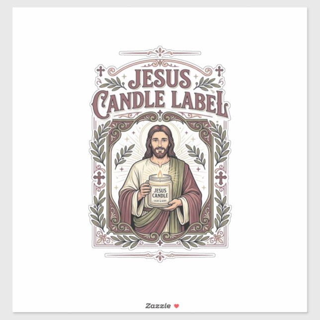 Jesus ljus etikett Jesus ljus kristen tro Vi (Ark)