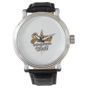 Jesus ljus i världens ljus Candle Christian Vector Armbandsur
